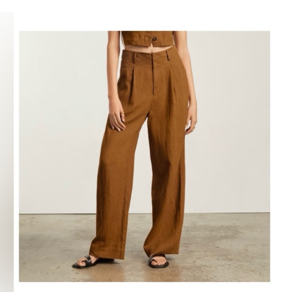 Everlane Linen Way High Drape Pant